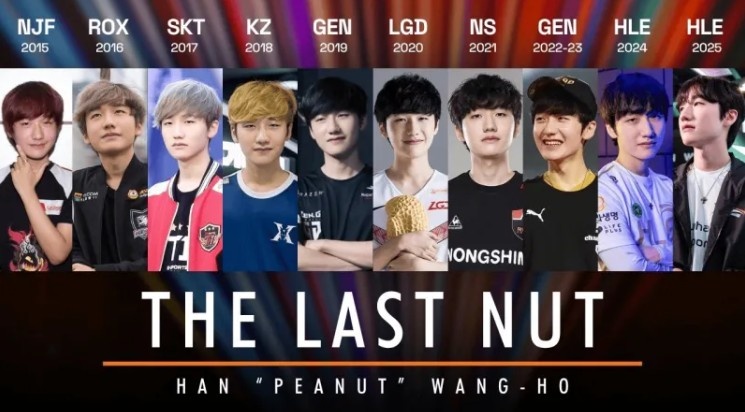 Peanut生涯效力战队一览：2015